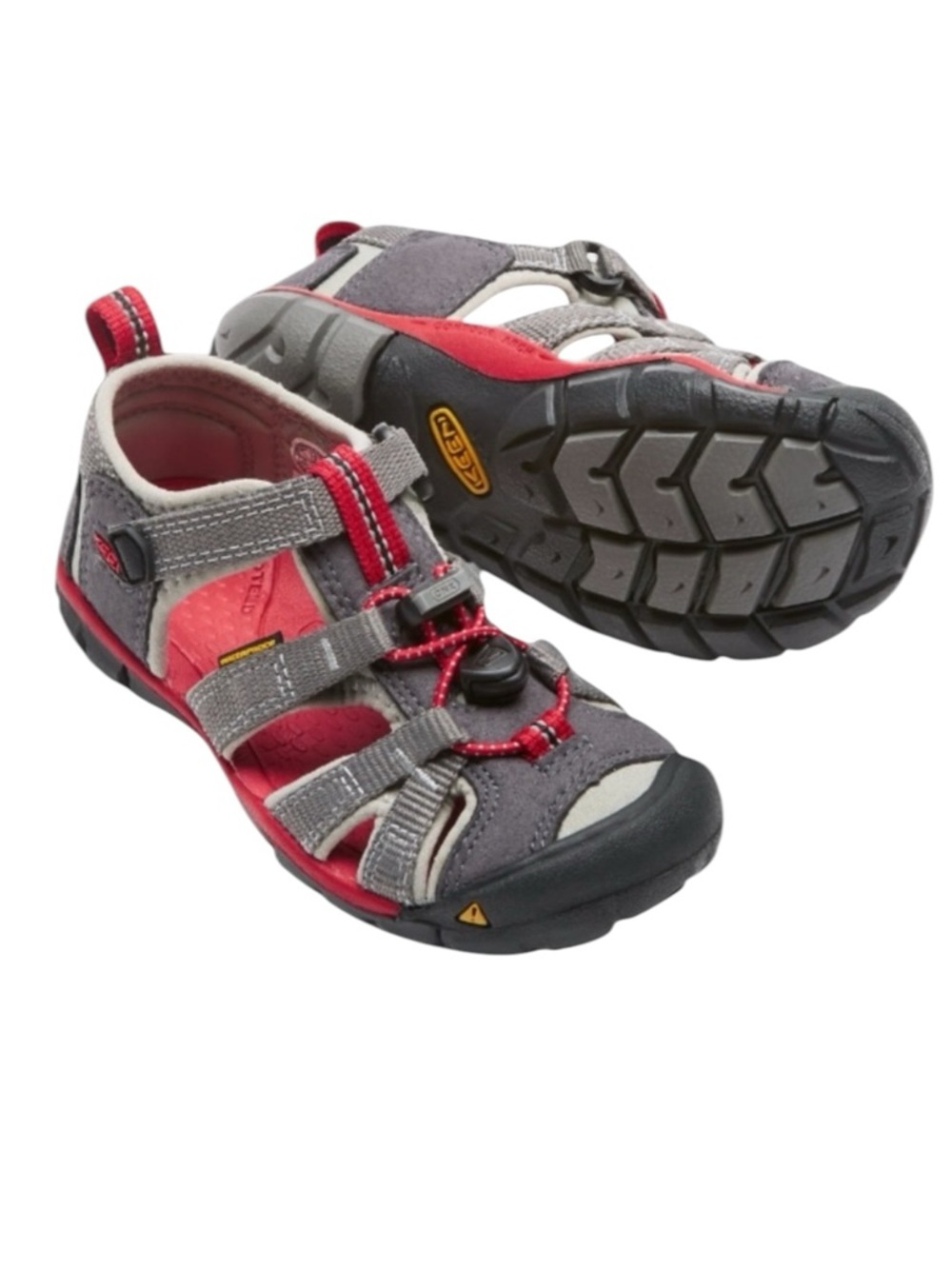KEEN Seacamp II CNX Hiking Sandals 5 / EU 37 - Gray & Red Sport Water Shoes
G